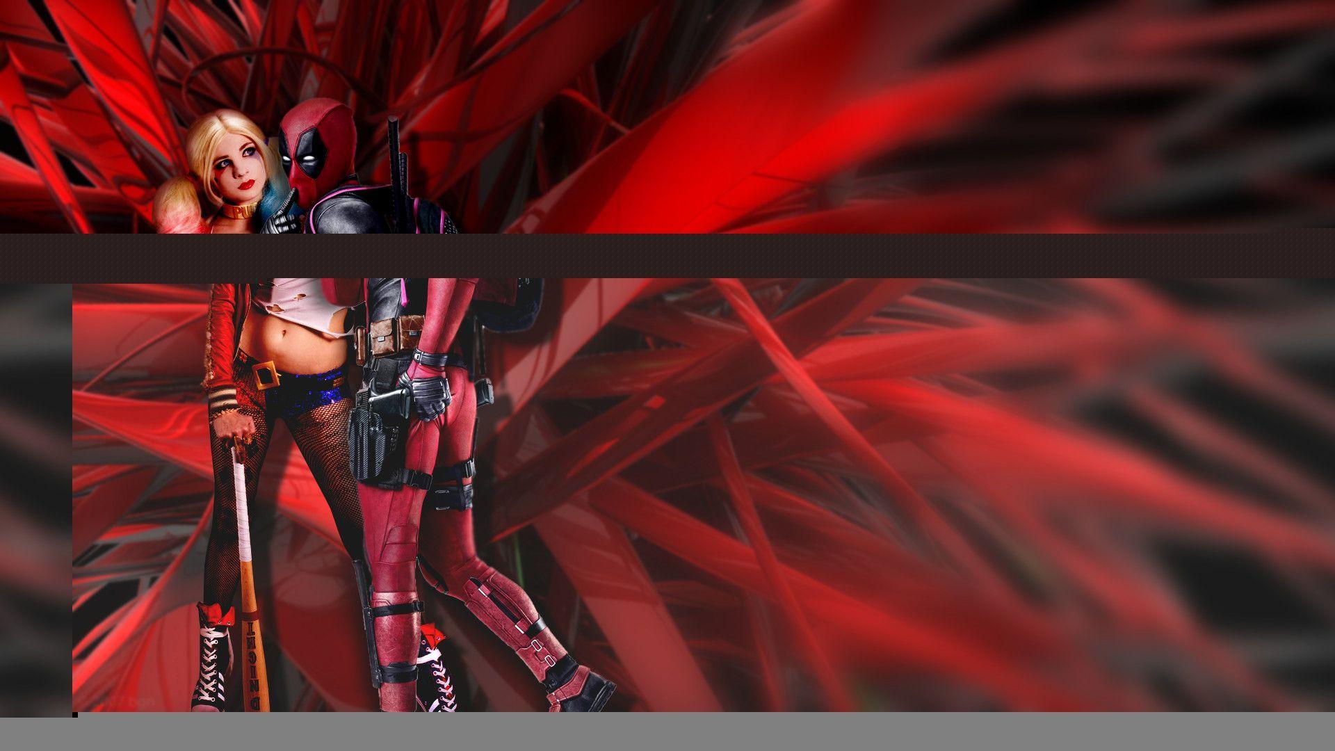 1920x1080 Deadpool And Harley Quinn Wallpaper