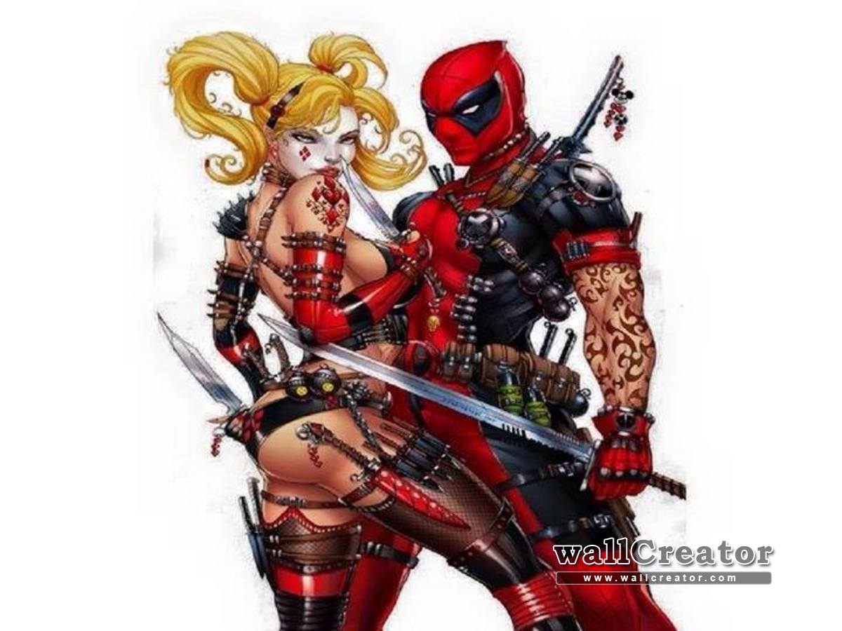 1200x900 Cool Deadpool And Harley Quinn Wallpaper