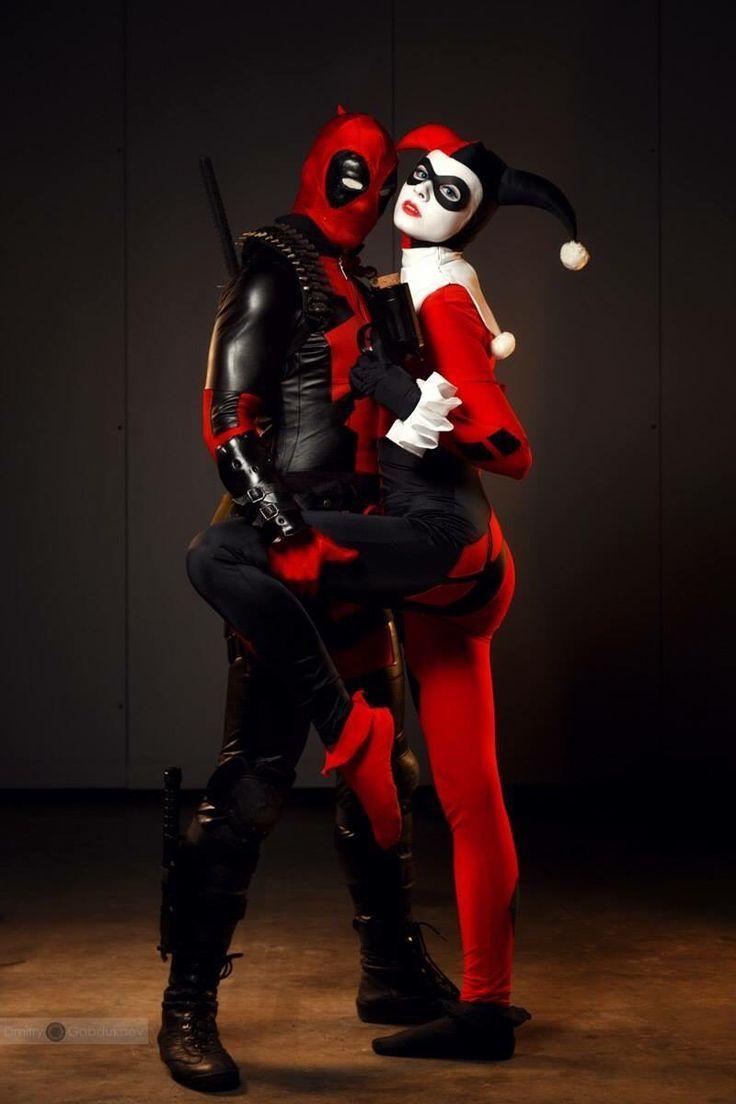 736x1104 Deadpool And Harley Quinn Wallpaper