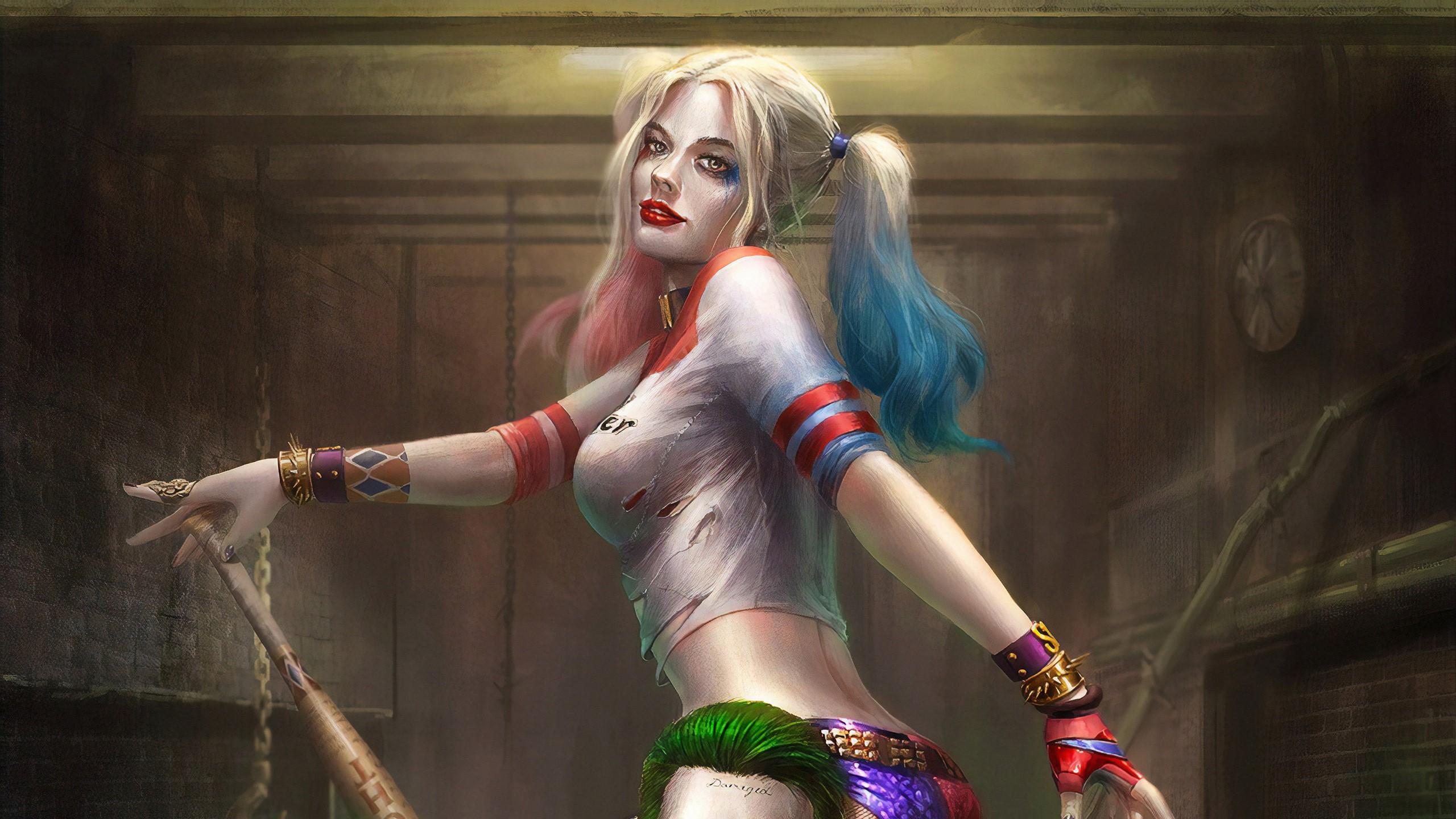 2560x1440 Wallpaper / harley quinn, superheroes, artist, artwork, digital art, hd, artstation