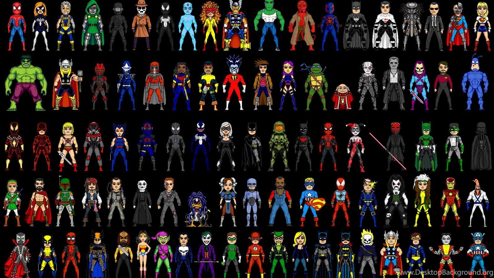 1600x900 Batman Superman Deadpool Spider Man Wolverine Harley Quinn Darth. Desktop Background
