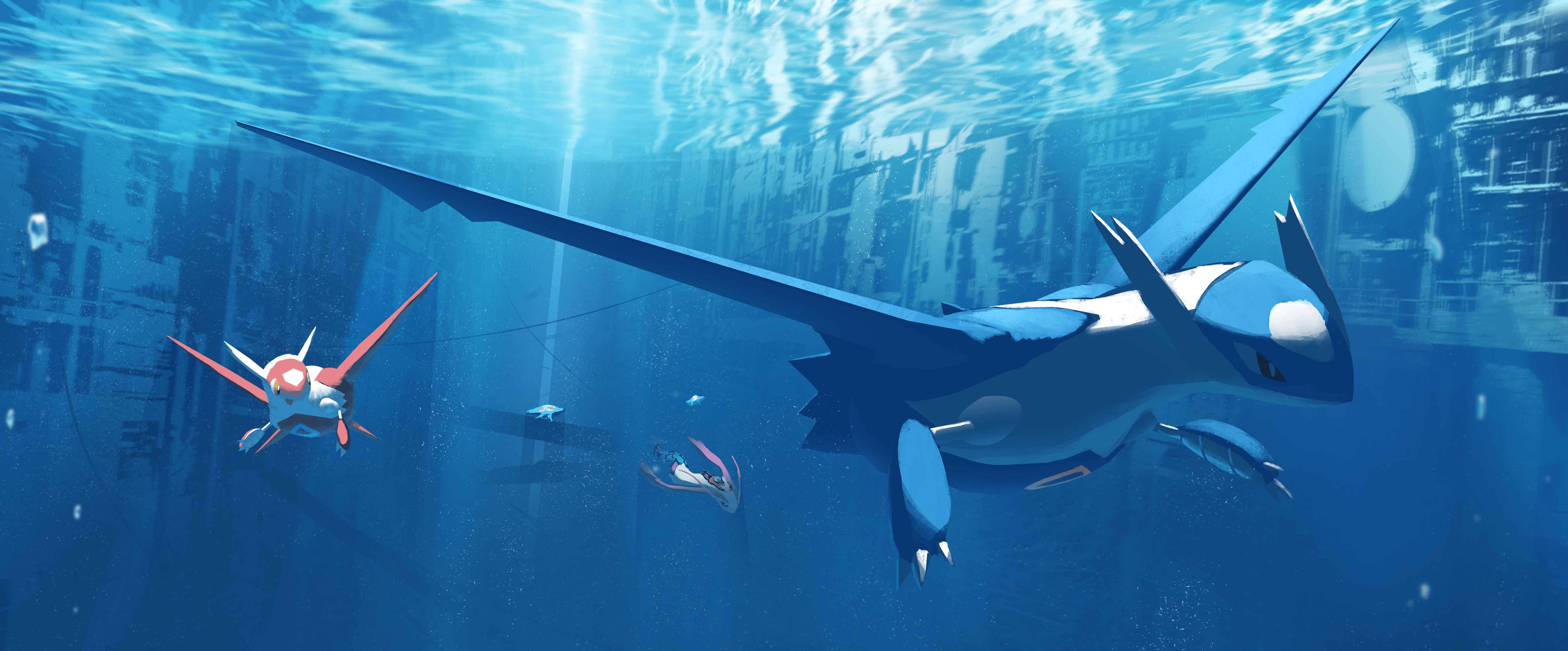 6000x2492 Latias (Pokémon) 4k Ultra HD Wallpaper