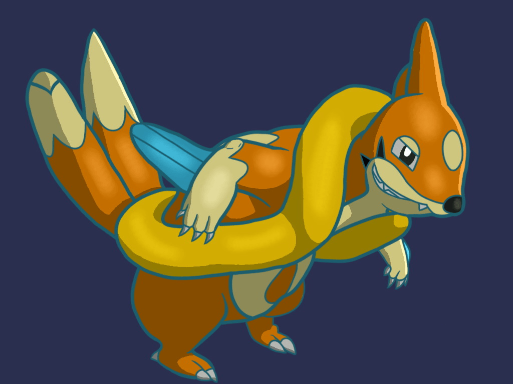 1024x768 Floatzel Pokémon Wallpaper