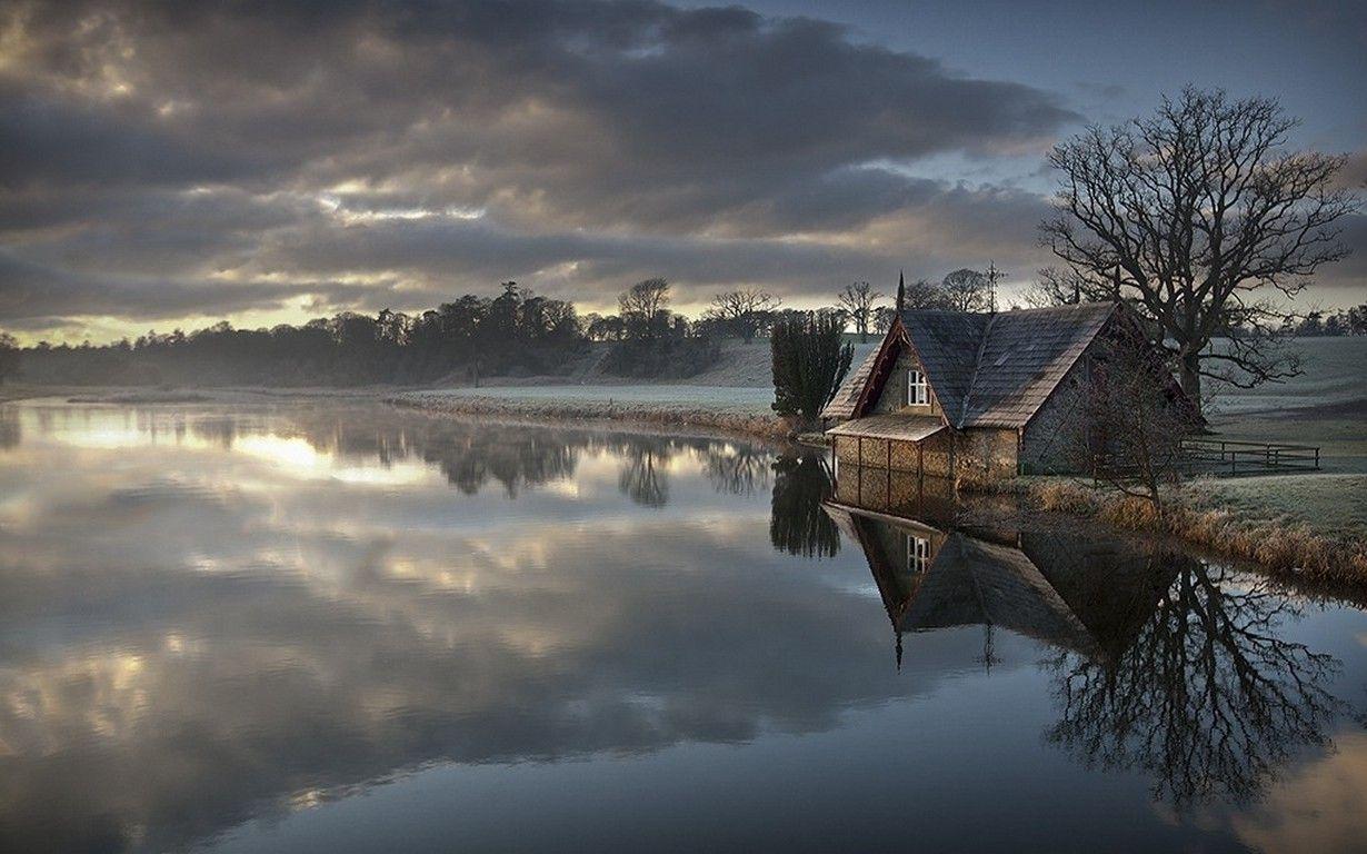 1230x768 nature, Landscape, Frost, Morning .