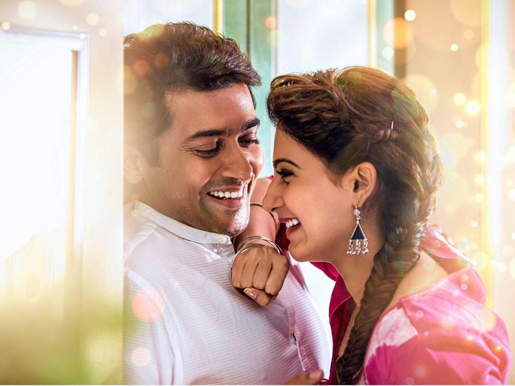 1024x768 Suriya And Samantha 24