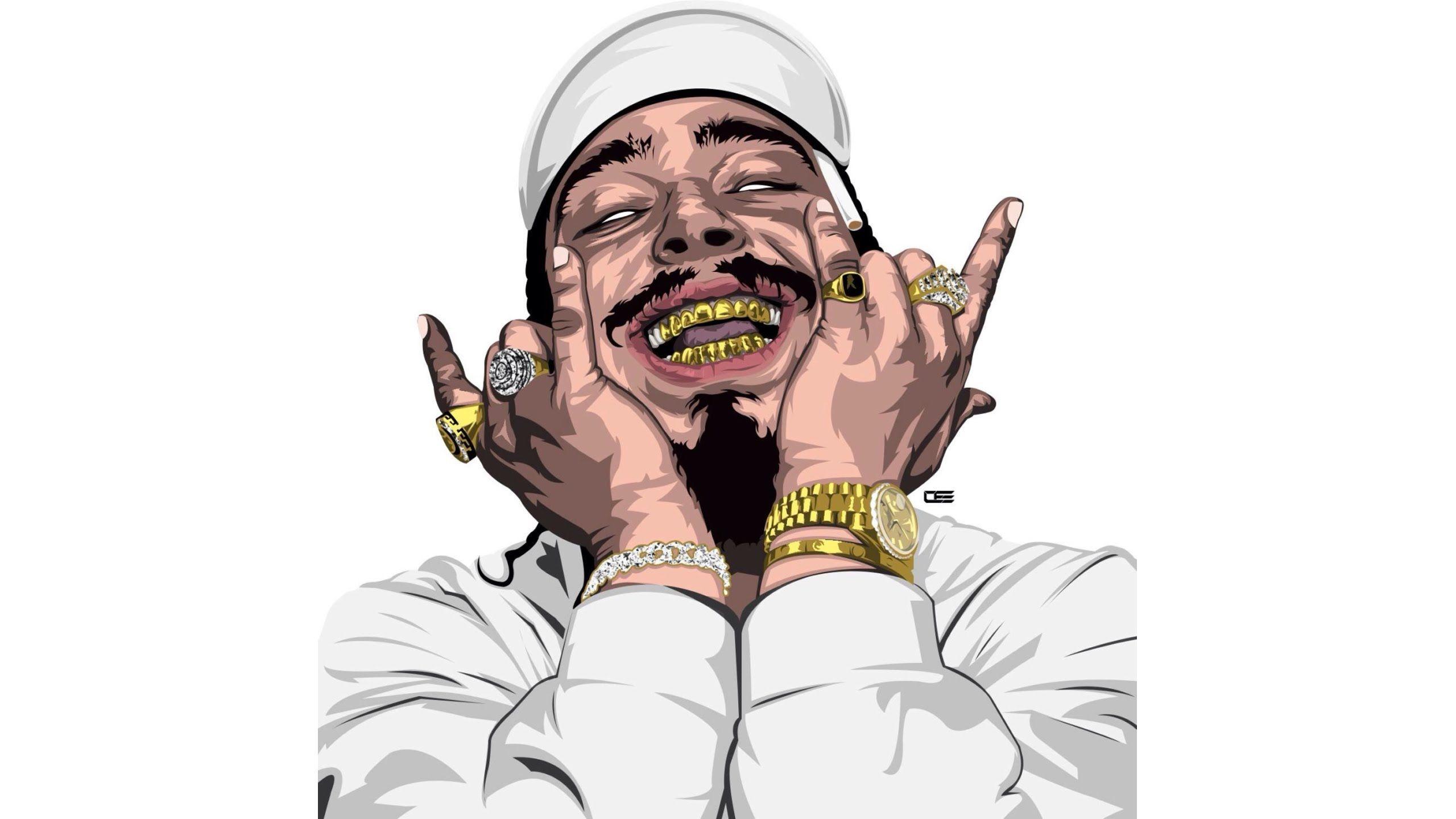 Post Malone Cartoon Wallpapers Top Free Post Malone Cartoon Backgrounds Wallpaperaccess