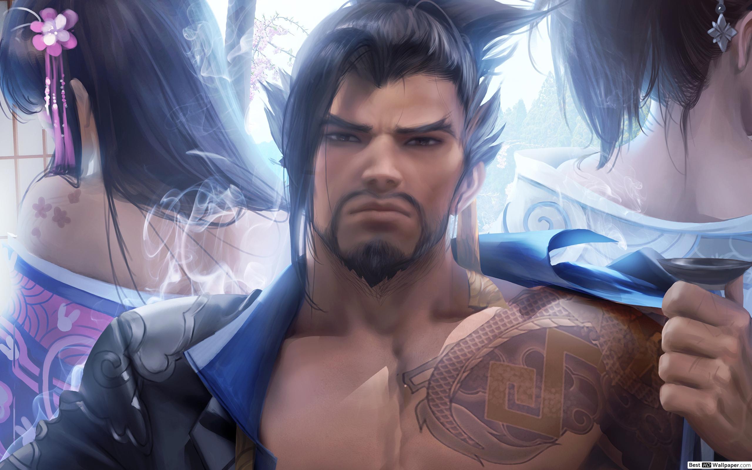 2560x1600 Hanzo Shimada (Fantasy Art) (Video Game) HD wallpaper download