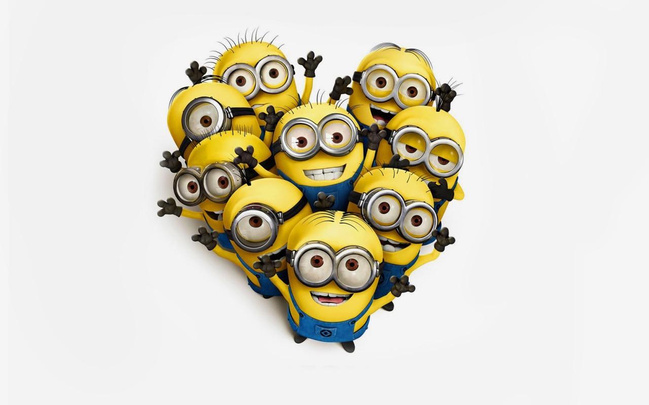 1280x800 Wallpaper with Minions clipart free image download