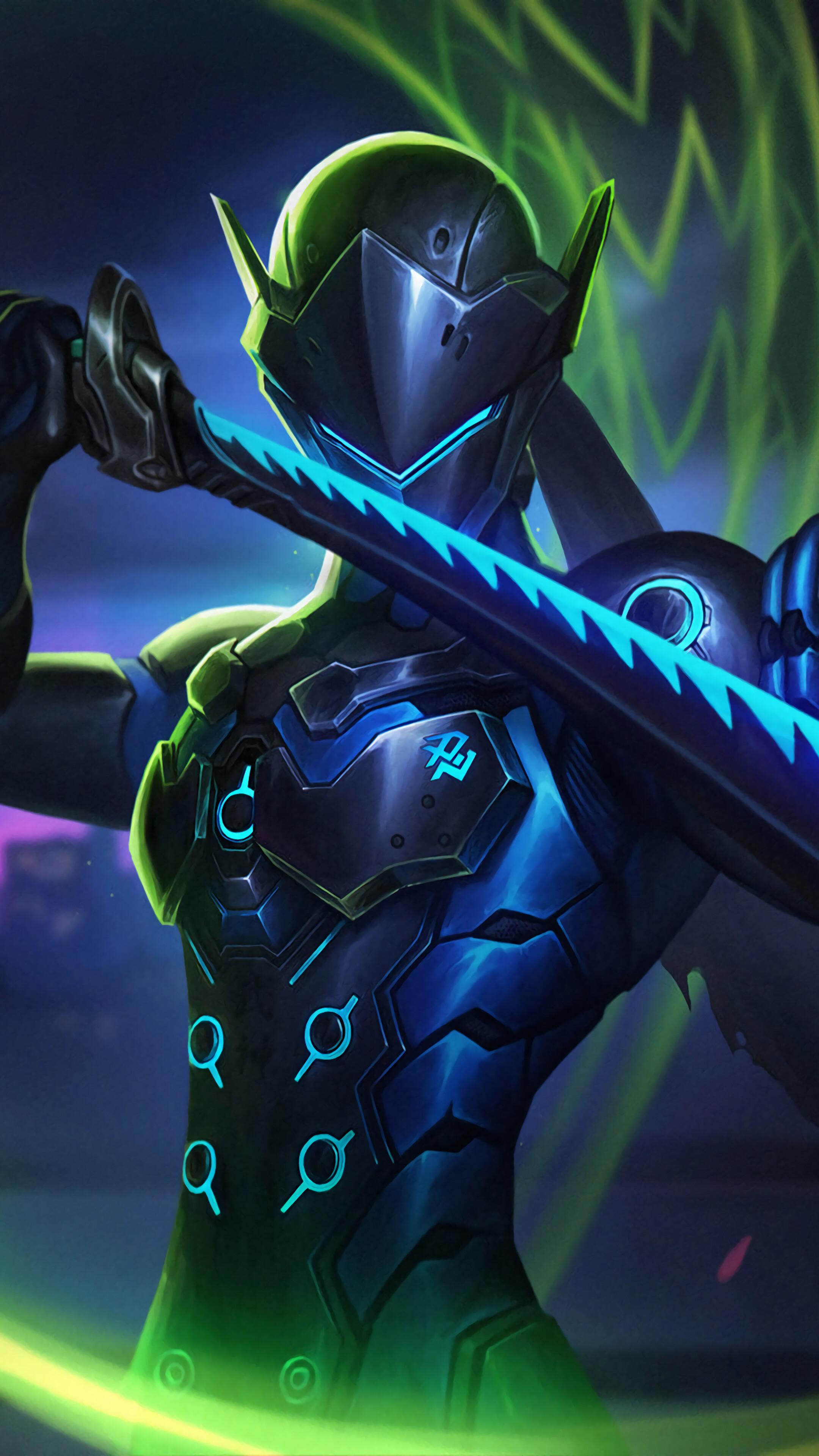 2160x3840 Genji, Katana, Overwatch, Girl, 4K phone HD Wallpaper, Image, Background, Photo and Picture. Mocah HD Wallpaper