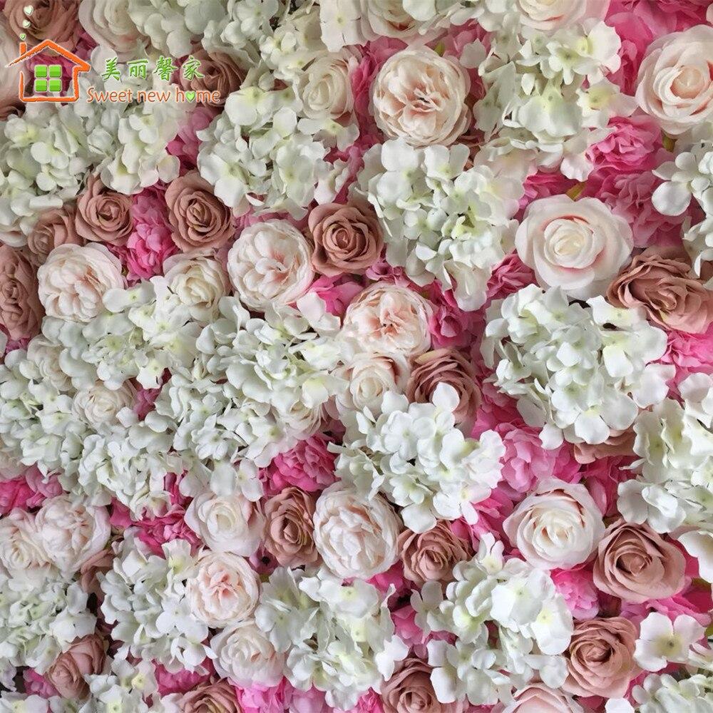 1000x1000 Artificial Flower Wall 3D Wedding Background Austin Rose Dali Rose Europe Rose Lawn Pillar Flower Plate Road Lead Home. Artificial & Dried Flowers