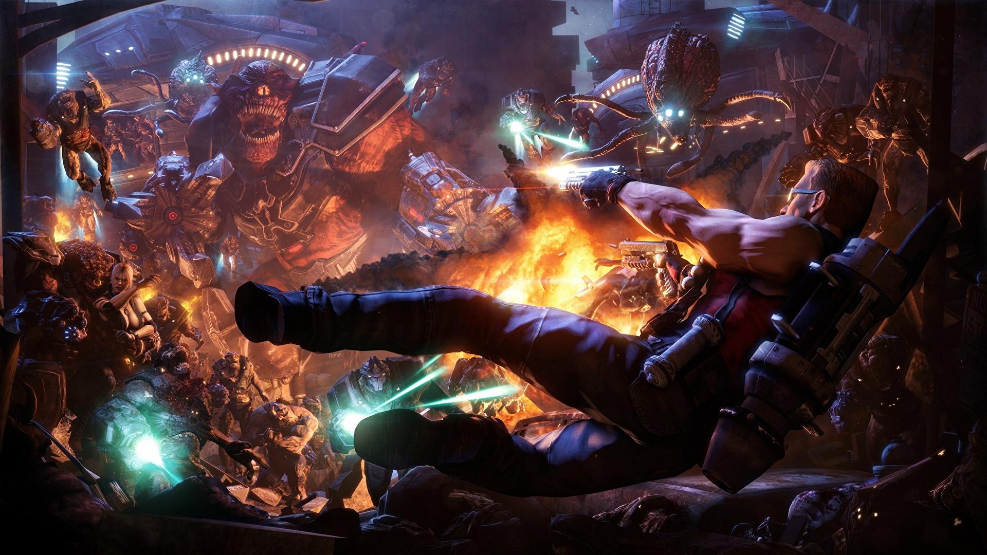1920x1080 Desktop Wallpaper Duke Nukem Forever Monsters Men Fantasy 1920x1080