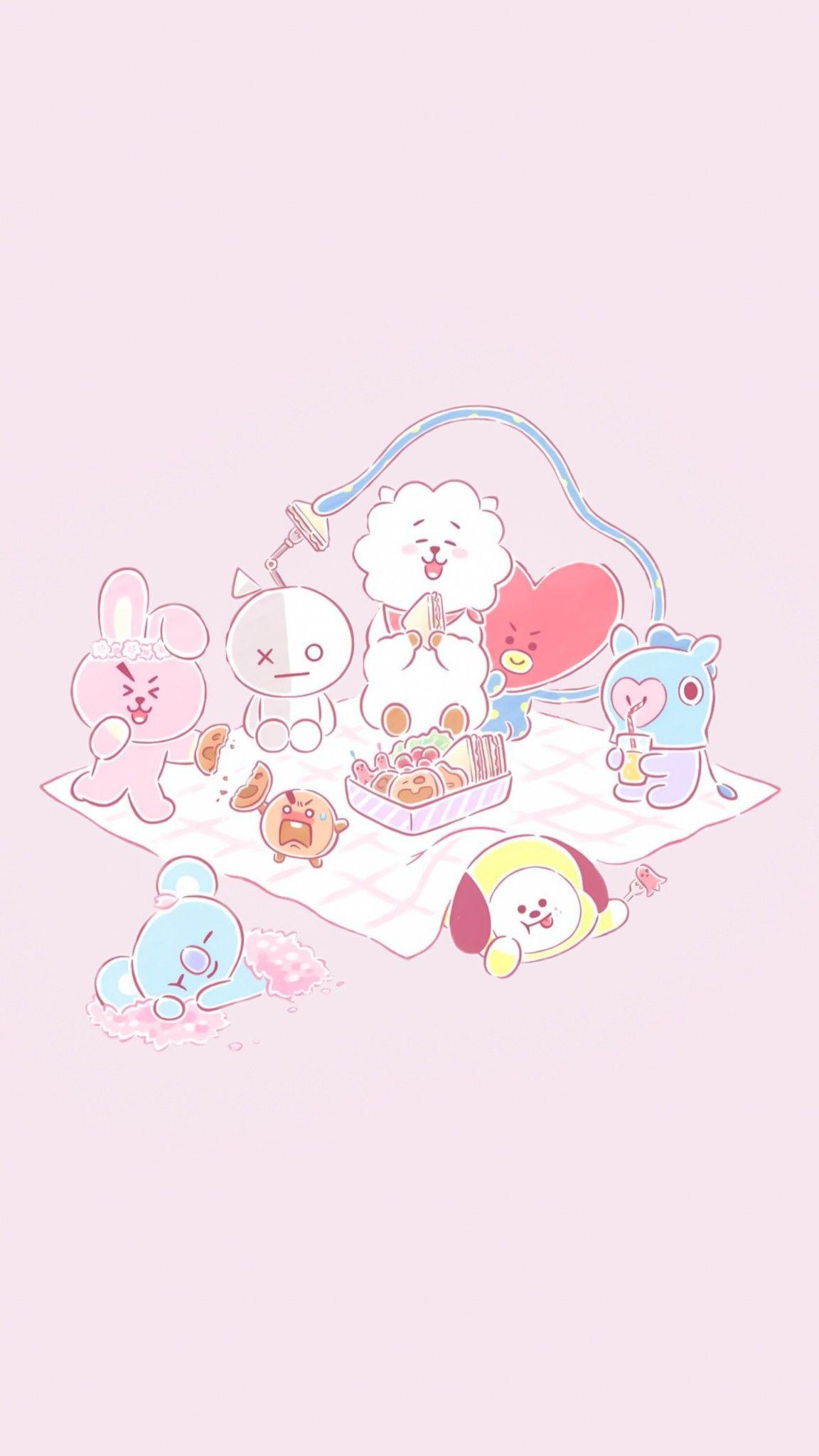 1152x2048 BT21 BG. Kpop wallpaper, Bts drawings, Wallpaper iphone cute