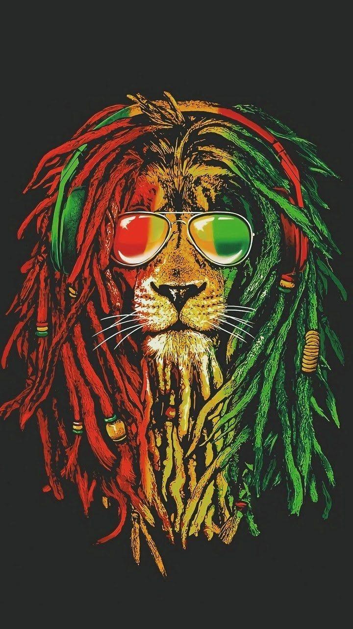 720x1280 Lion reggae ONIRIQUE. Reggae art, Bob marley art, Rasta art