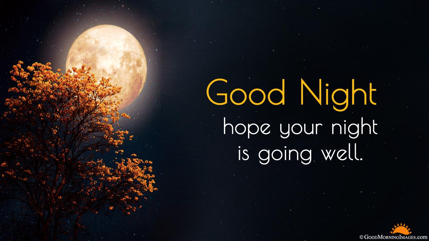 1366x768 Full Moon Good Night HD Wallpaper With Message Dreams Good Night