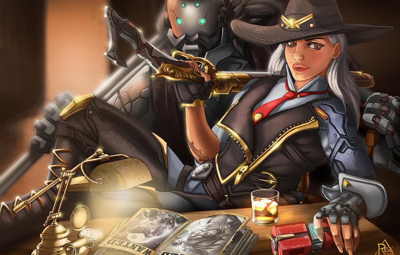 1332x850 Photo Wallpaper Girl, Disaster, Face, Eyes, Blizzard, Ashe And Bob Fanart
