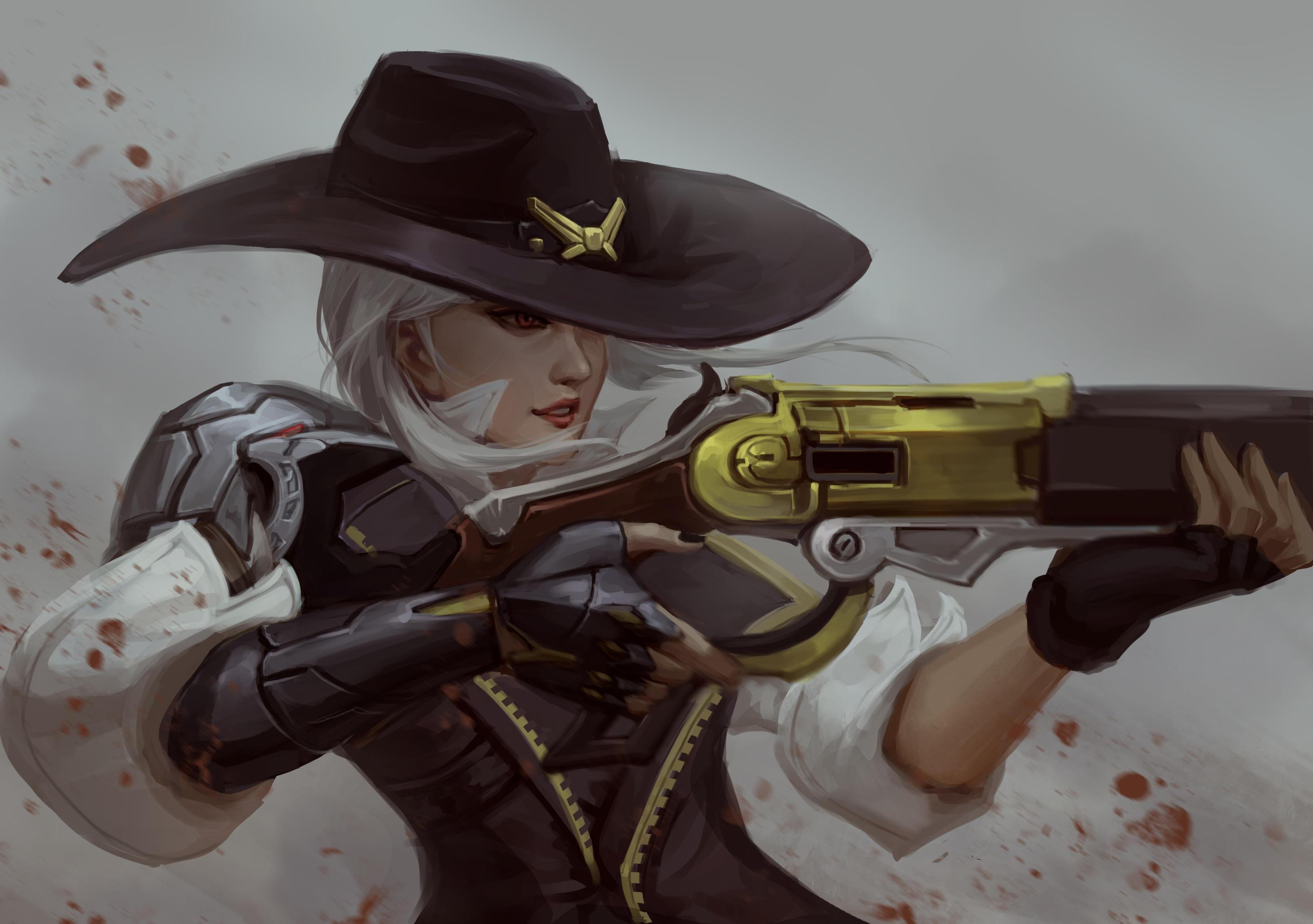 2919x2055 Ashe (Overwatch) HD Wallpaper
