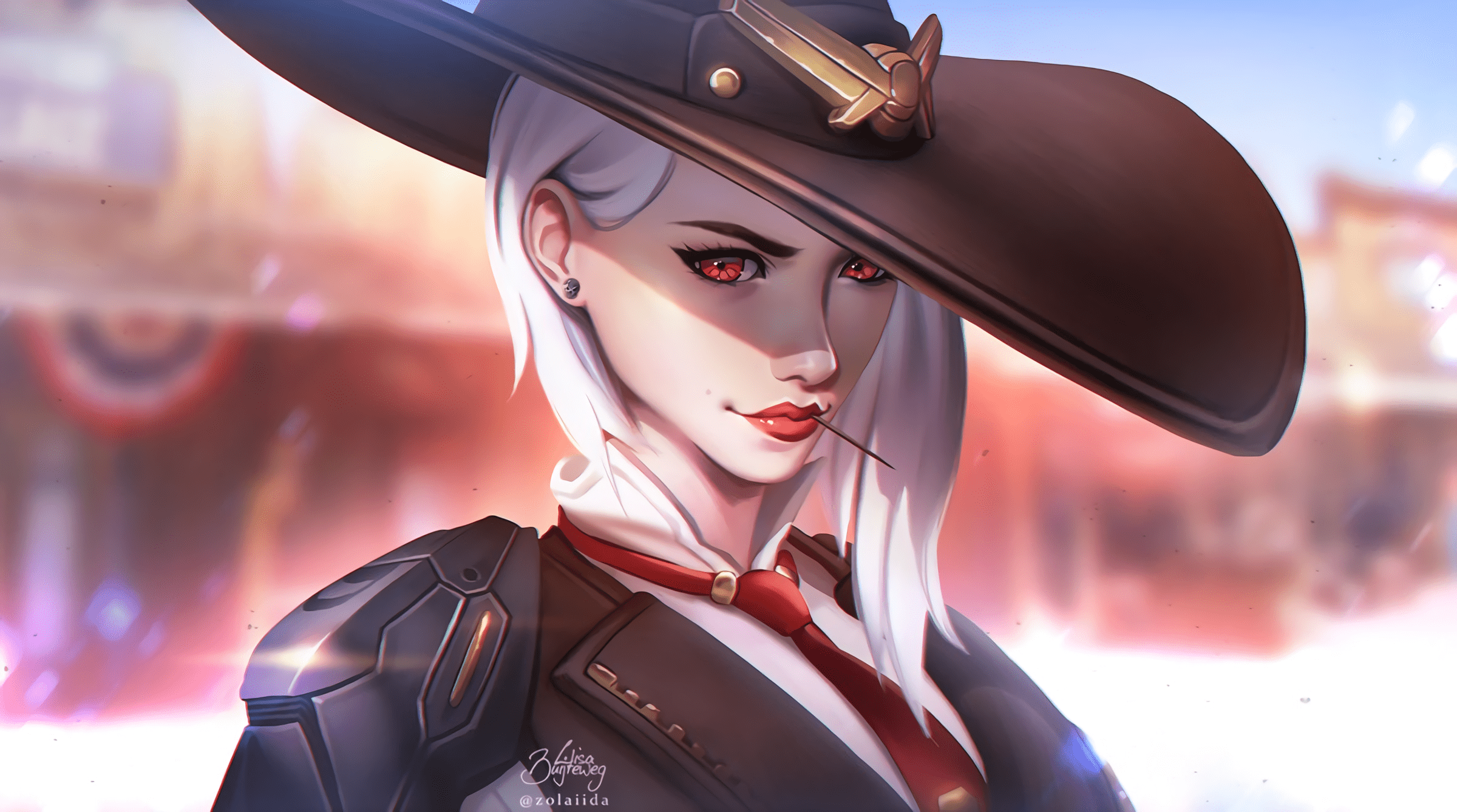 2400x1338 HD Wallpaper for theme: Ashe (Overwatch) HD wallpaper, background