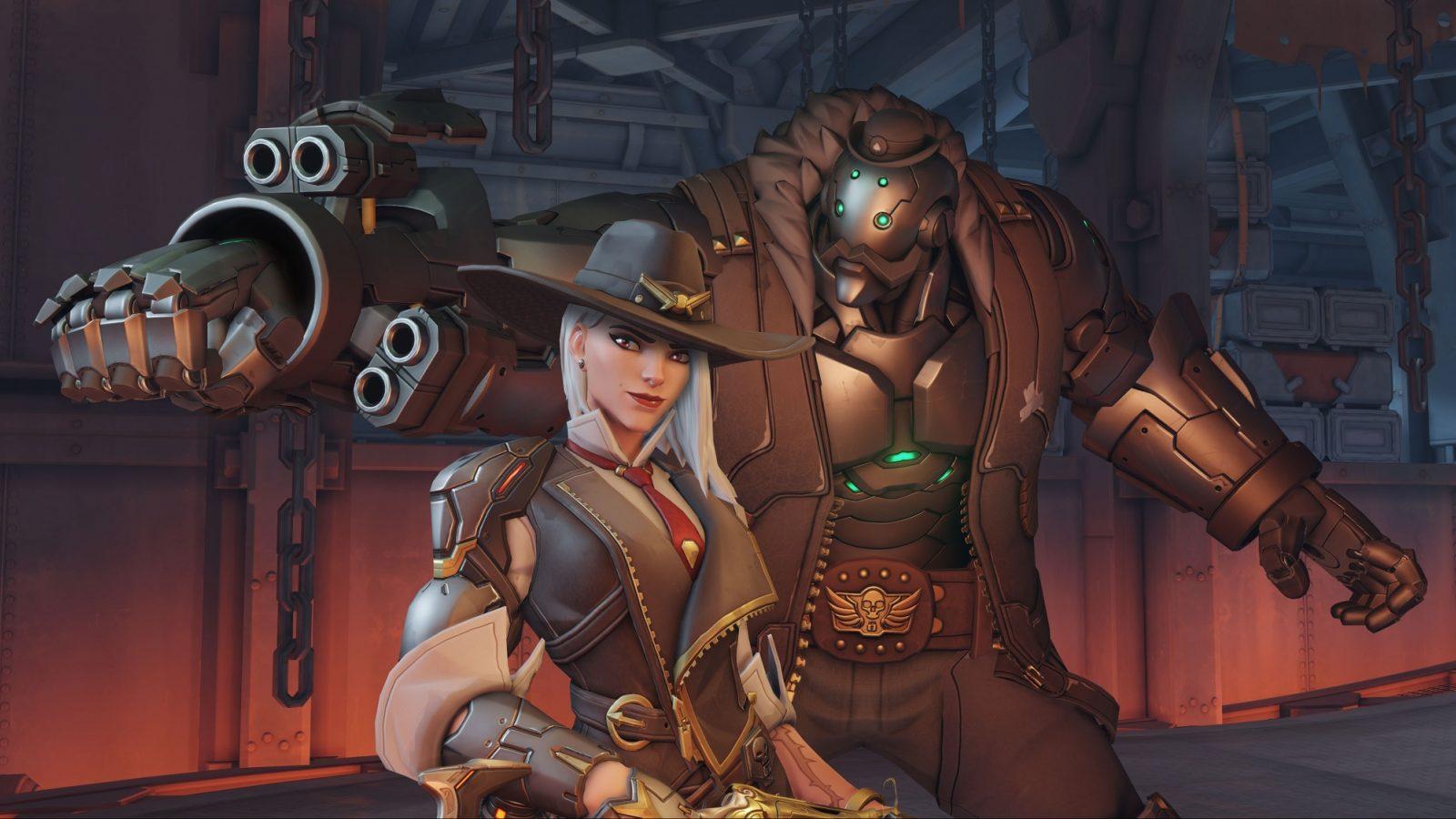 1600x900 This great Overwatch skin concept takes Ashe and B.O.B. hunting