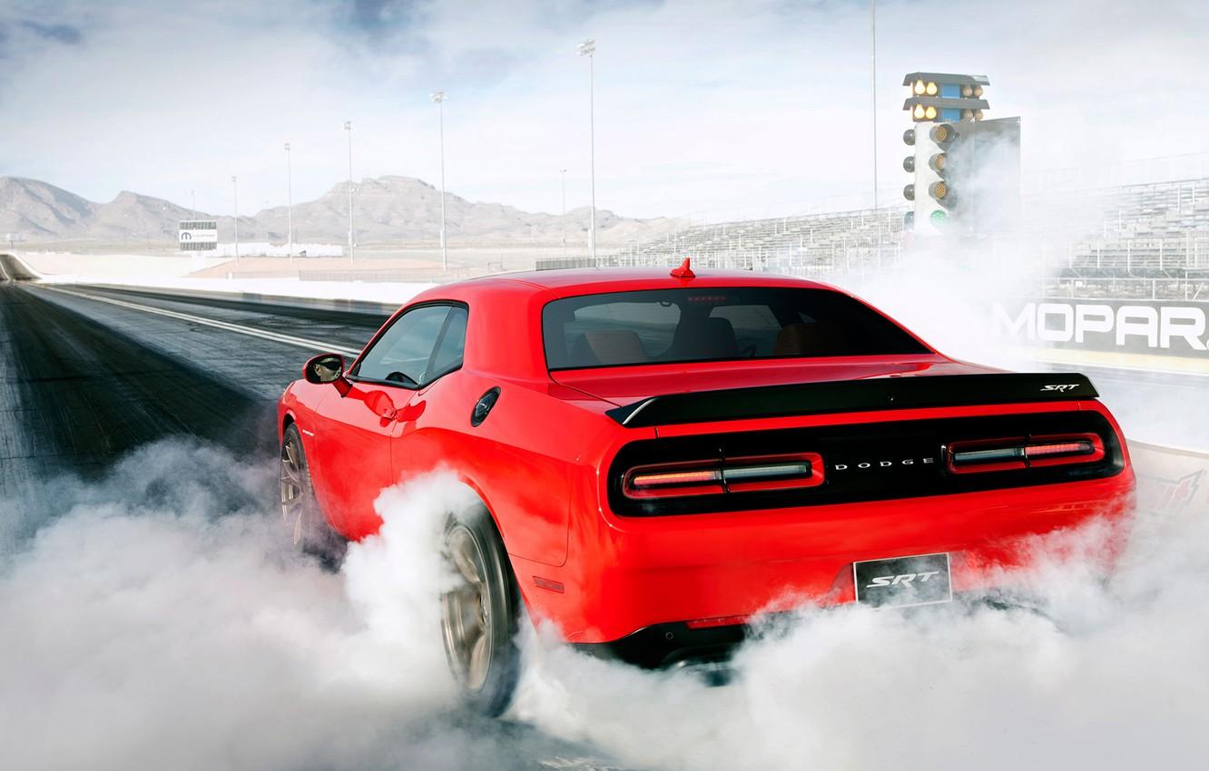 1332x850 Wallpaper Dodge, Challenger, muscle, mopar, burnout, SRT, drag racing, grag image for desktop, section dodge