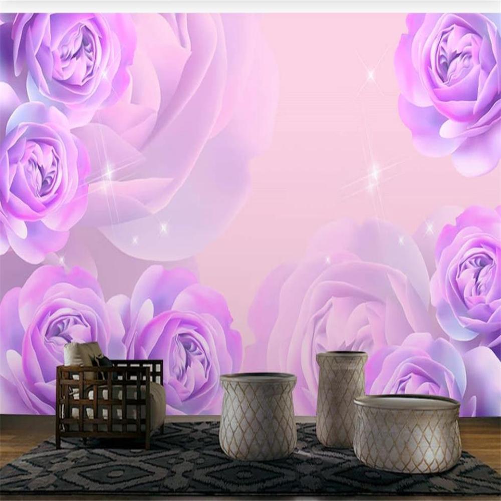 1000x1000 3D Murals Wallpaper For Living Room Fantasy Rose Flower Wallpaper Fashion Modern Minimalist TV Background Wall From Yiwuwallpaper, $5.74