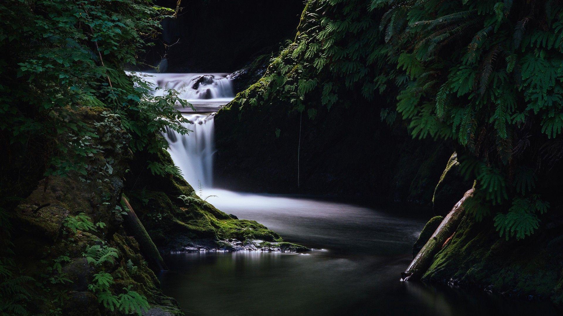 1920x1080 Dark Waterfall Wallpaper, HD Dark Waterfall Background on WallpaperBat