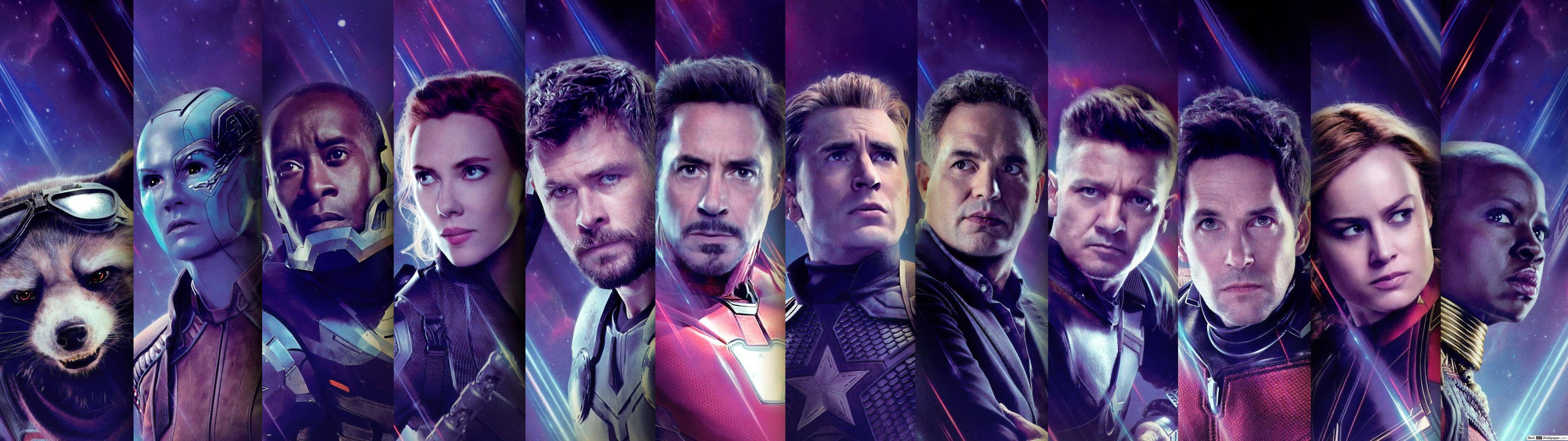 3840x1080 4K wallpaper: Avengers Endgame Dual Monitor Wallpaper
