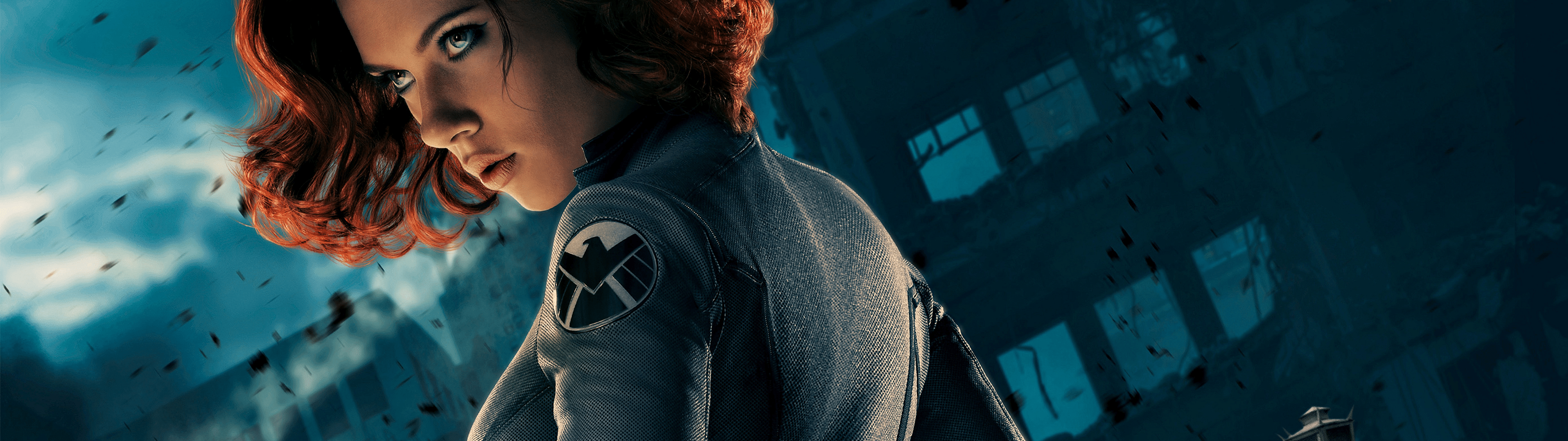 3840x1080 Multiple Display Dual Monitors Scarlett Johansson Black Widow The Avengers Wallpaper:3840x1080