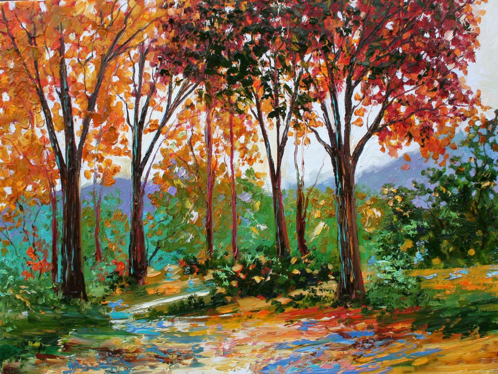 1600x1200 Free download wallpaper Autumn Oil Paintings [1600x1200] for your Desktop, Mobile & Tablet. Explore Oil Painting Wallpaper. Body Painting Wallpaper for Desktop, Best Paintings Wallpaper, Wallpaper Desktop Art Paintings