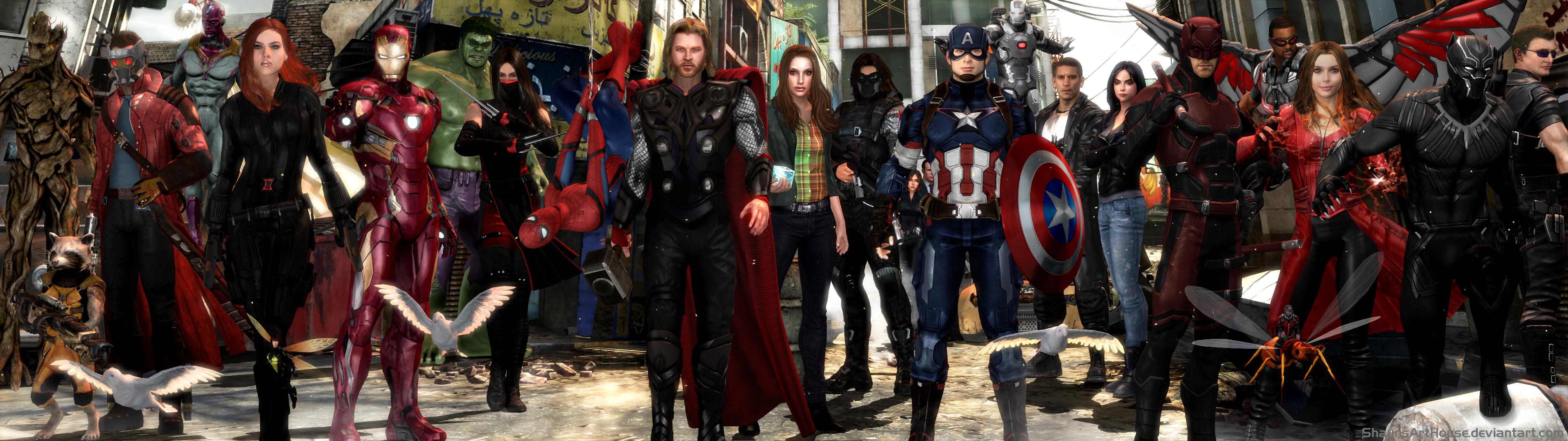 3840x1080 Avengers MCU Laptop Full HD 1080P HD 4k Wallpaper, Image, Background, Photo and Picture