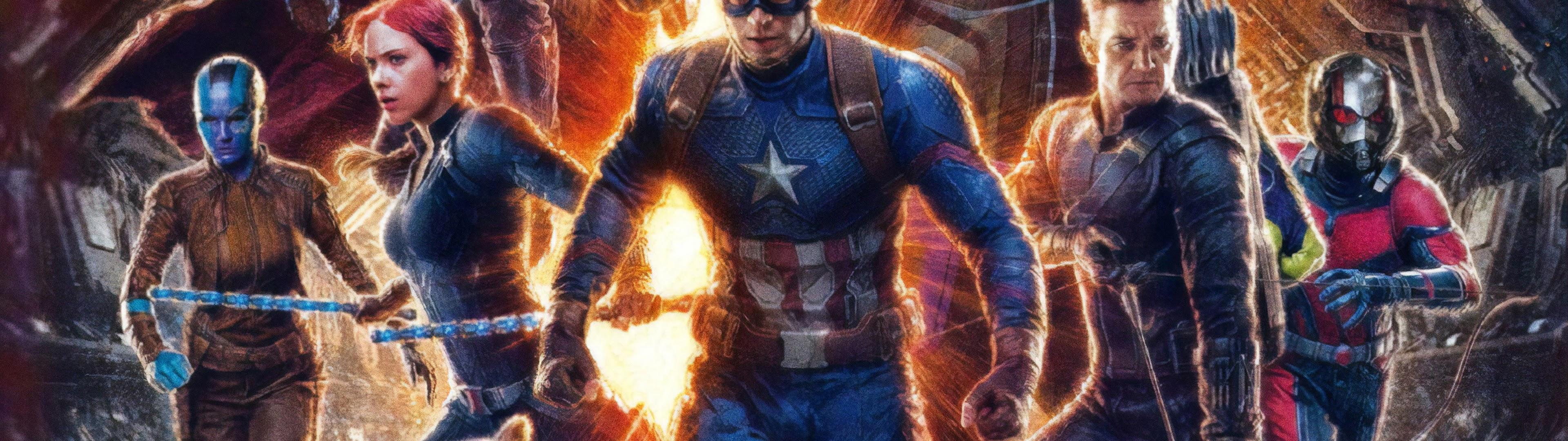 3840x1080 Avengers: Endgame Captain America 4K Wallpaper