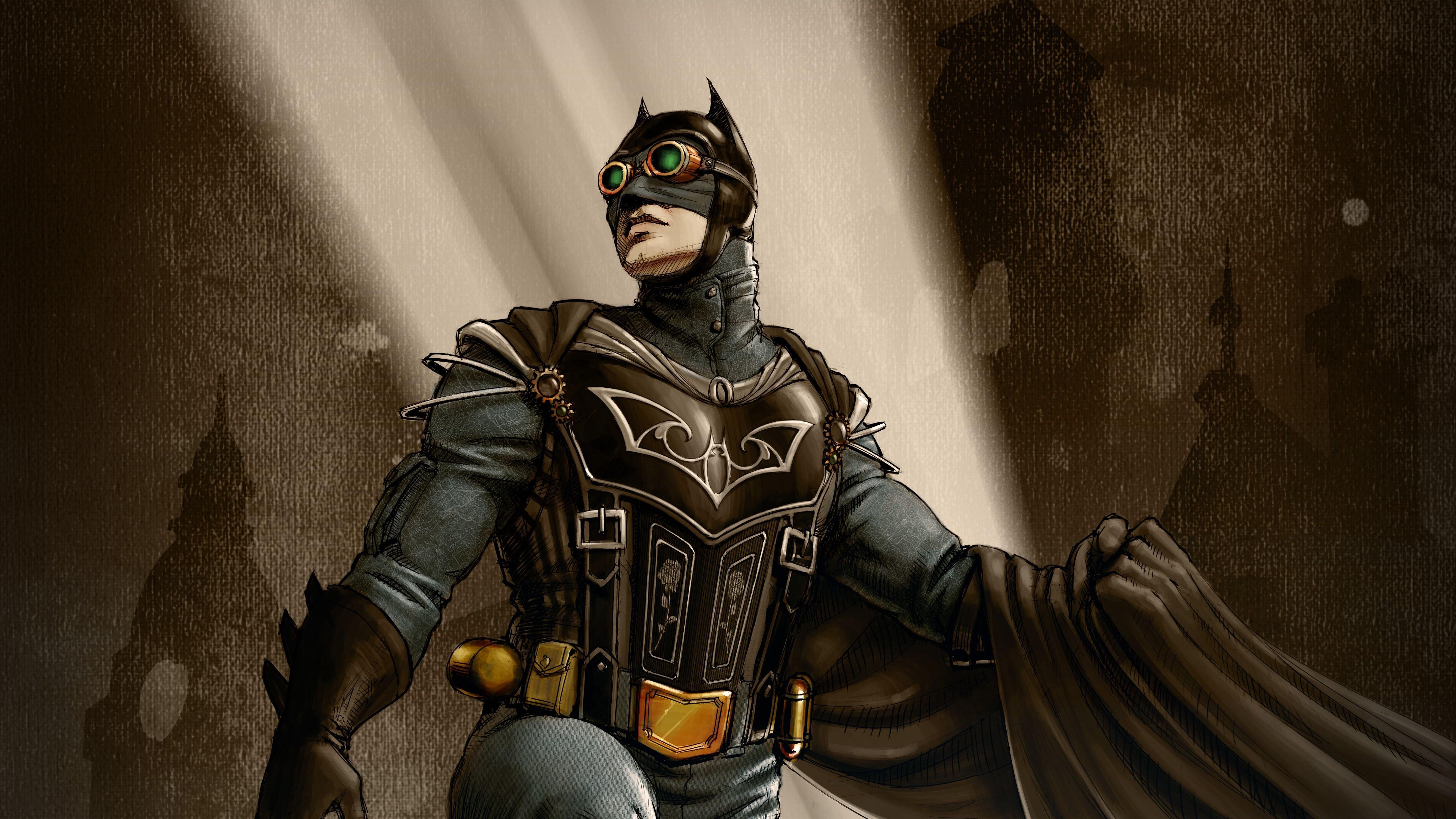 4896x2754 Wallpaper / batman, steampunk, superheroes, hd, 4k, 5k