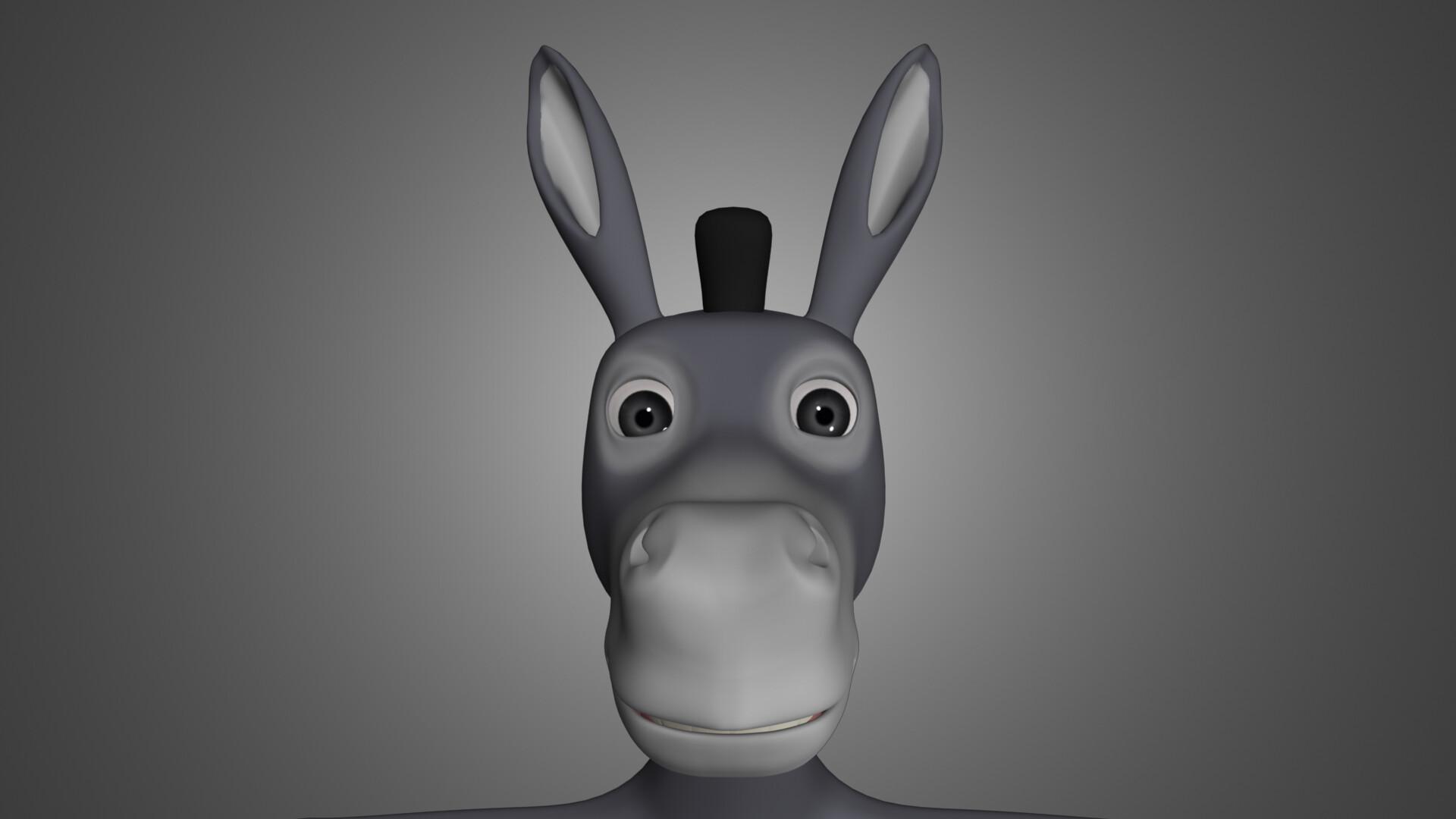 1920x1080 Humanoid 3D Cartoon Donkey, Devi Lal PraVas