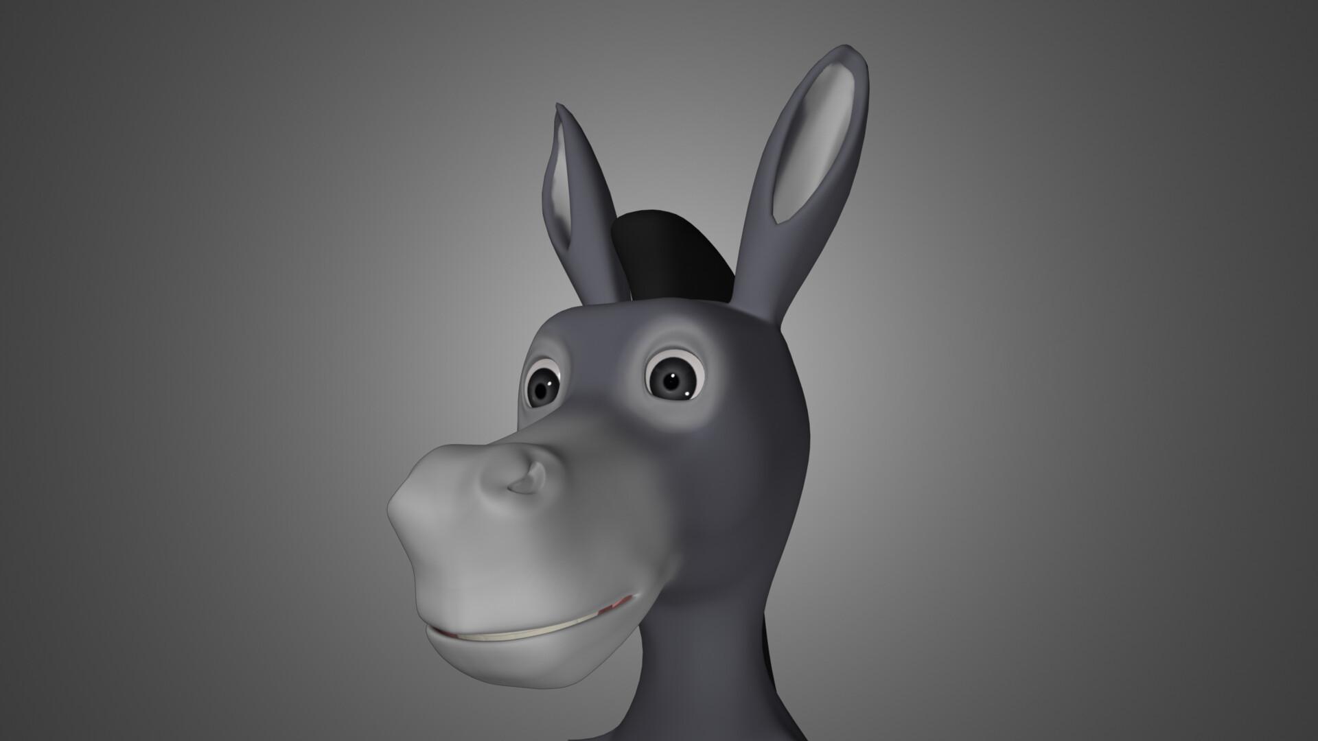 1920x1080 Humanoid 3D Cartoon Donkey, Devi Lal PraVas
