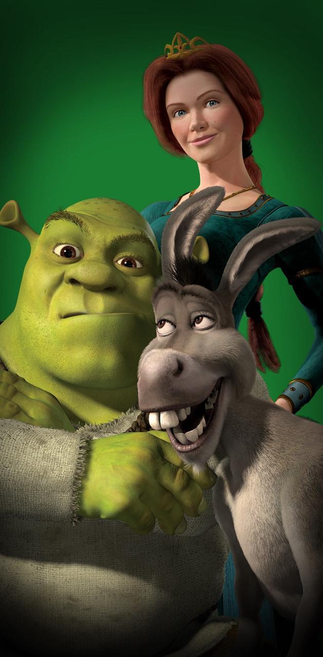 630x1280 Shrek Donkey Fiona wallpaper