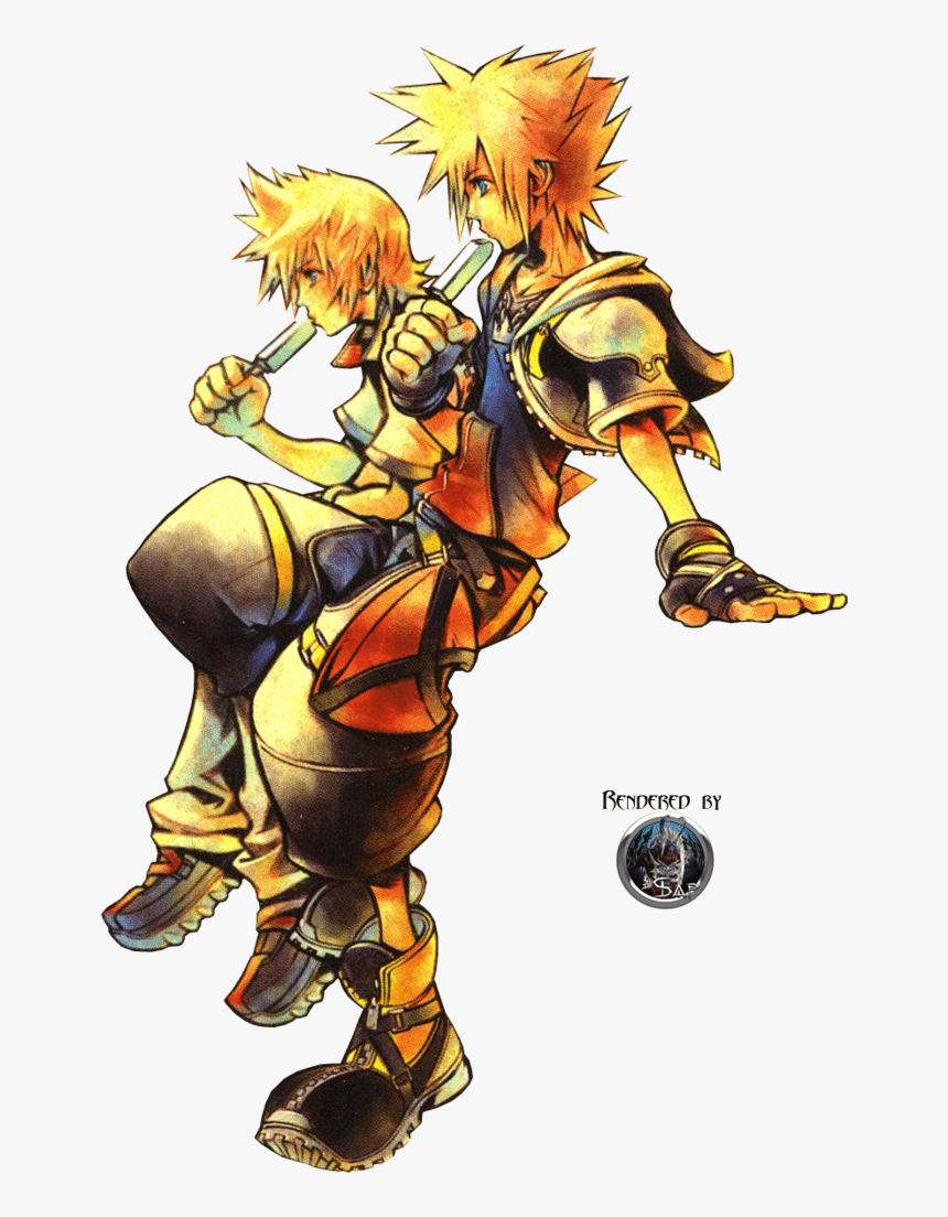 860x1104 Kingdom Hearts 2 Roxas And Sora, Png Download Hearts Wallpaper Phone, Transparent Png, Transparent Png Image