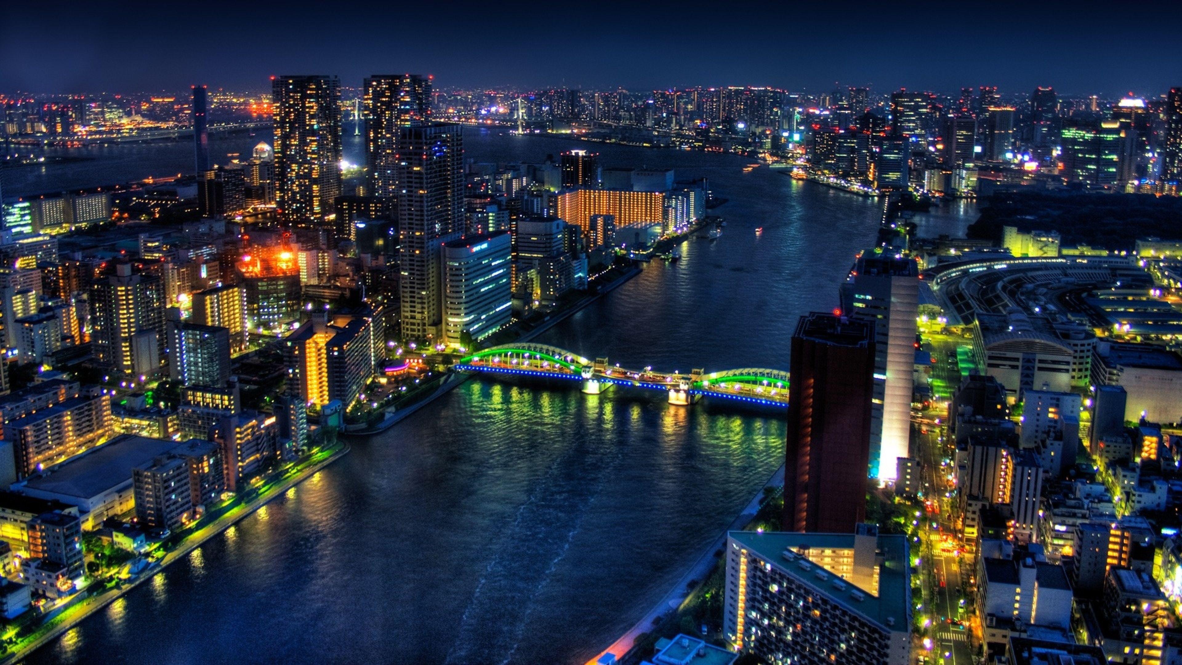 Beautiful Hong Kong night view, city, skyscrapers HD wallpaper | Pxfuel