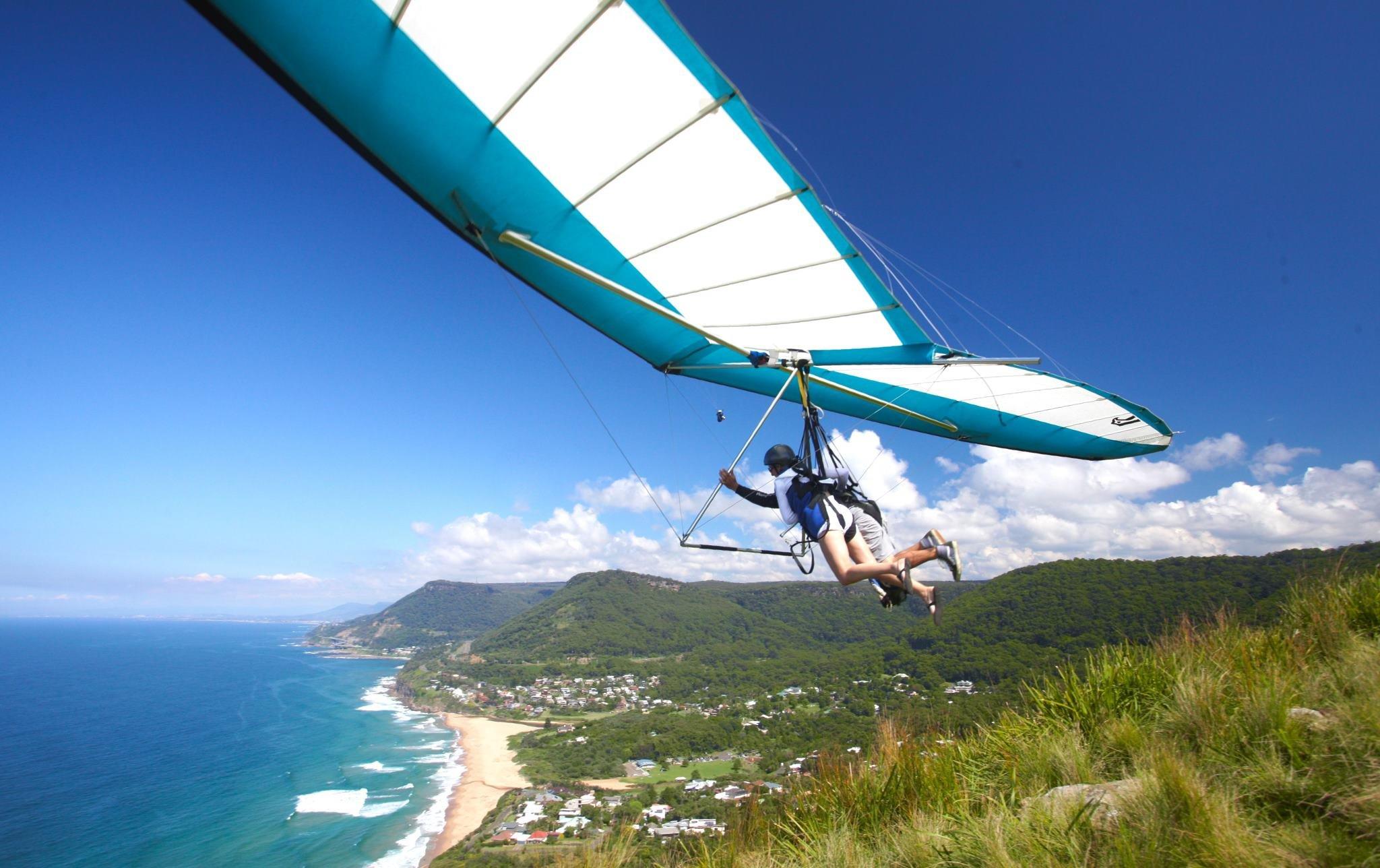 2048x1288 Hang gliding flight fly extreme sport glider (4) wallpaperx1288