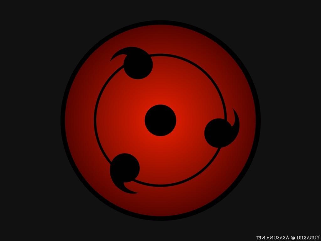 1024x768 Naruto Red Circle Symbol