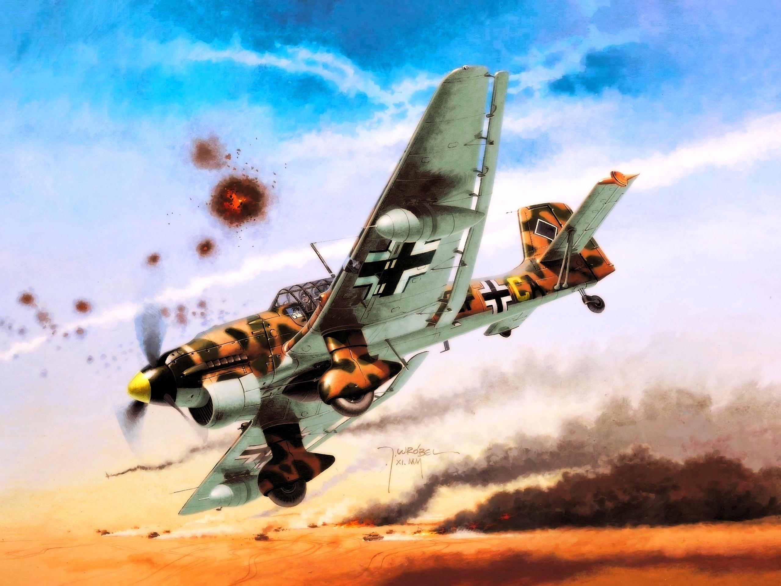 2560x1920 Wallpaper Small military aircraft on the battlefield 2560x1920 HD Picture, Image