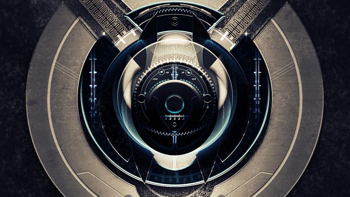 1366x768 Wallpaper 3D, Hi Tech, Graphics, Rendering, Style Wallpaper Hi Tech