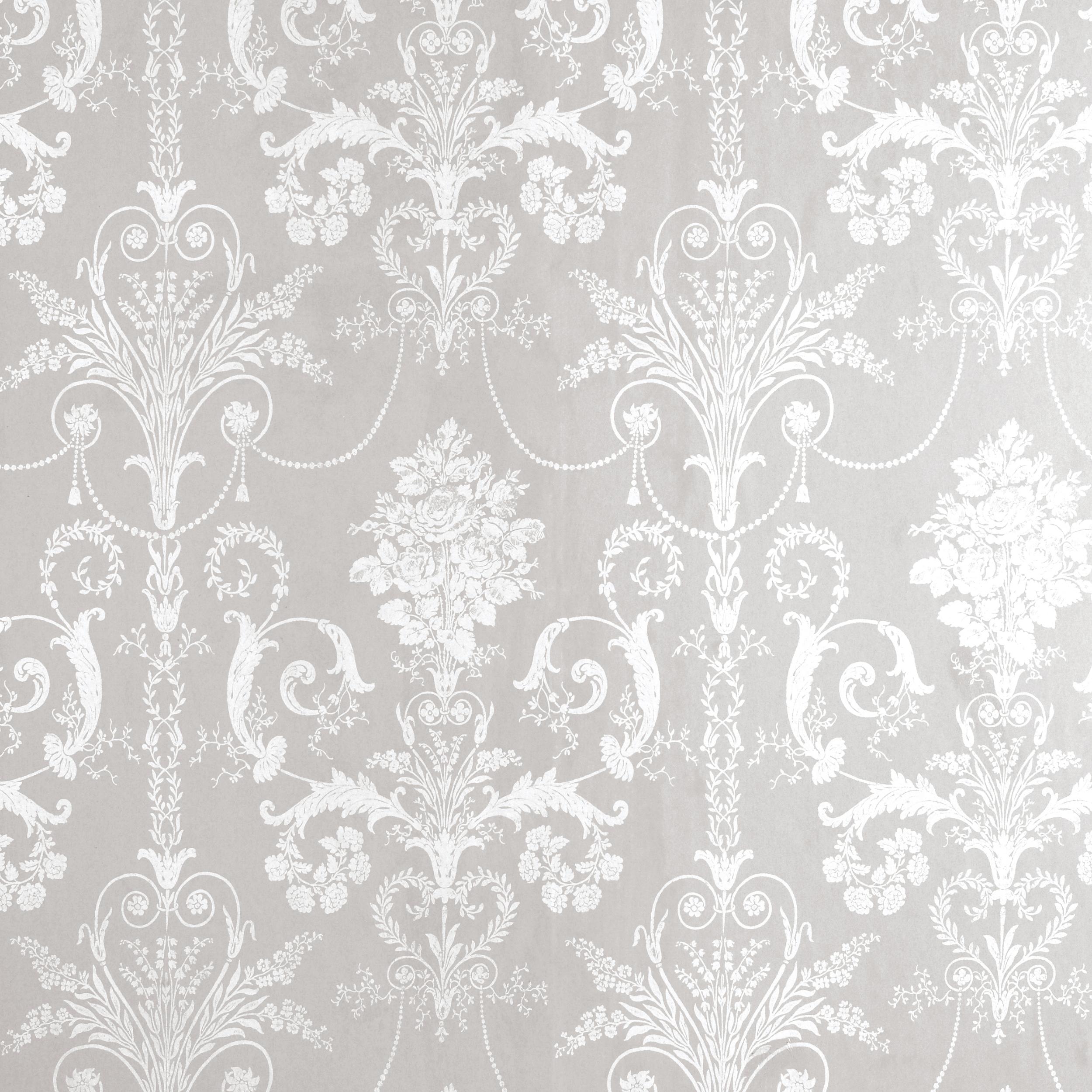 2500x2500 Grey Damask Wallpaper