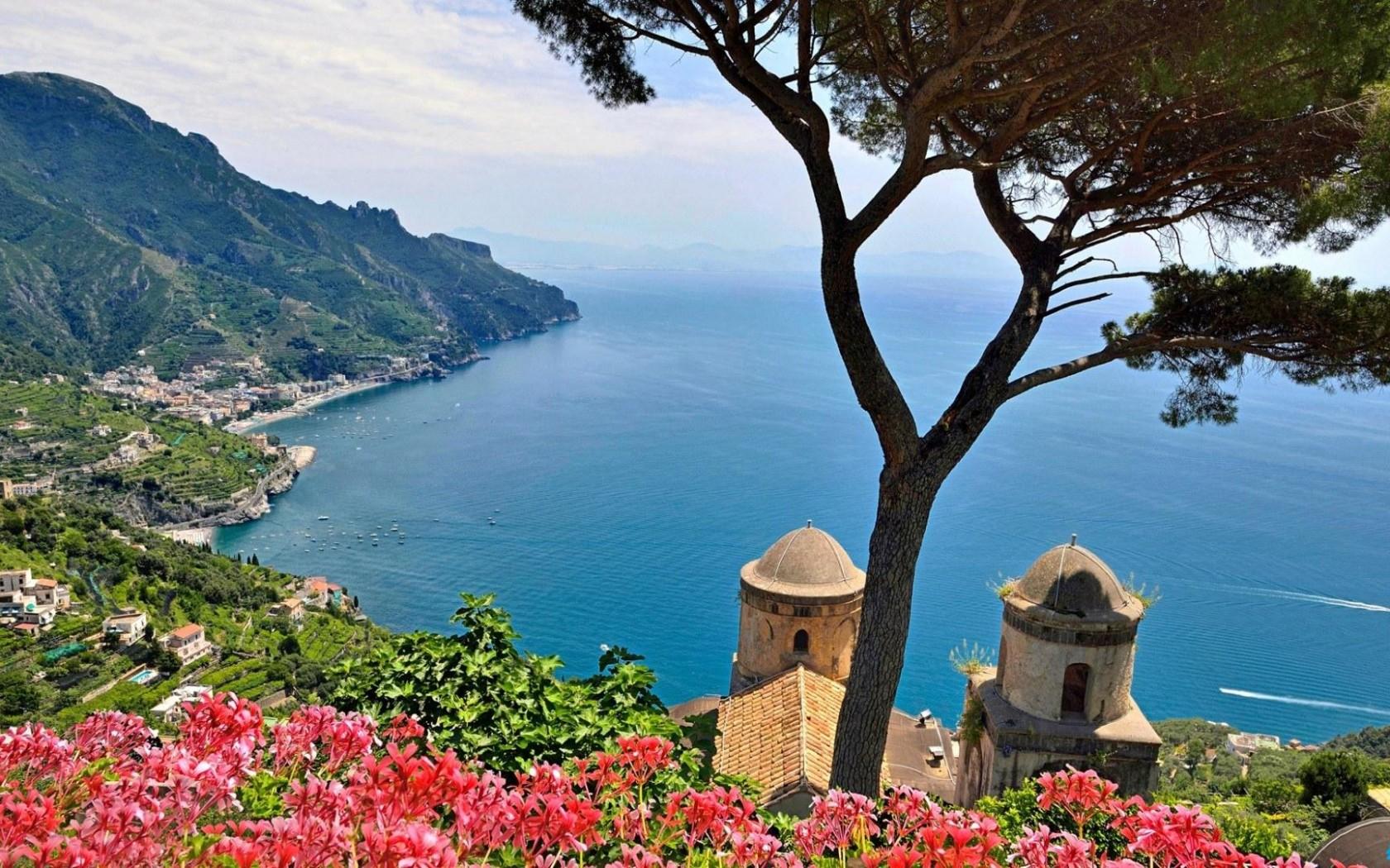 1680x1050 Desktop Wallpaper Mountain Amalfi Coast, Italy. :