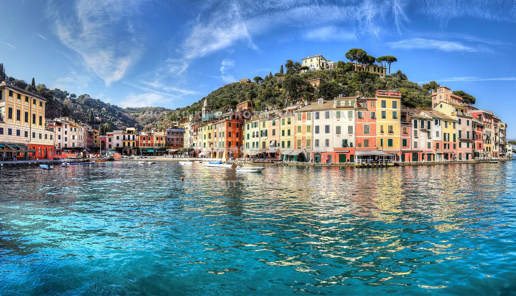 2048x1177 portofino italy amalfi coast houses sea