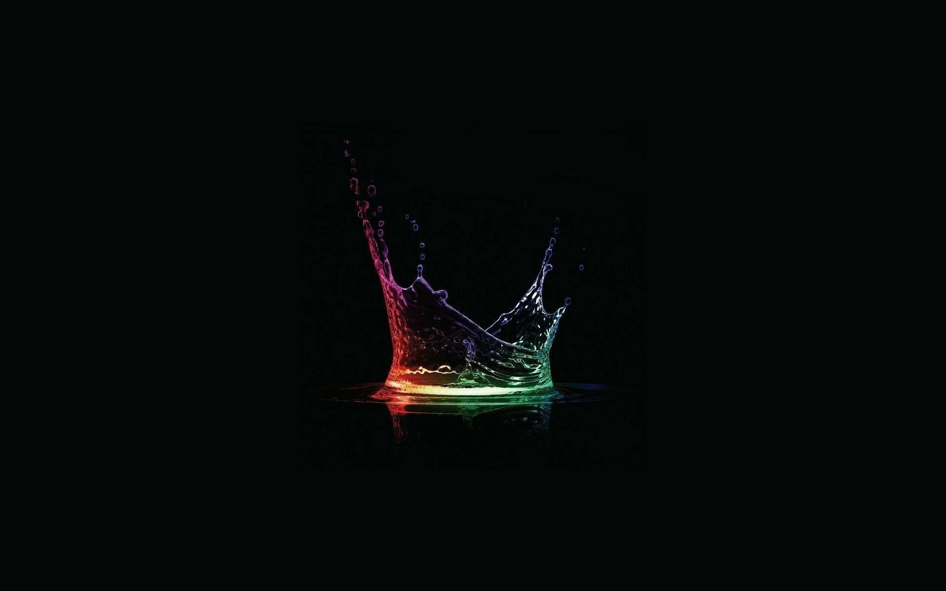 1920x1200 Dark drop of paint Water. Android wallpaper for free