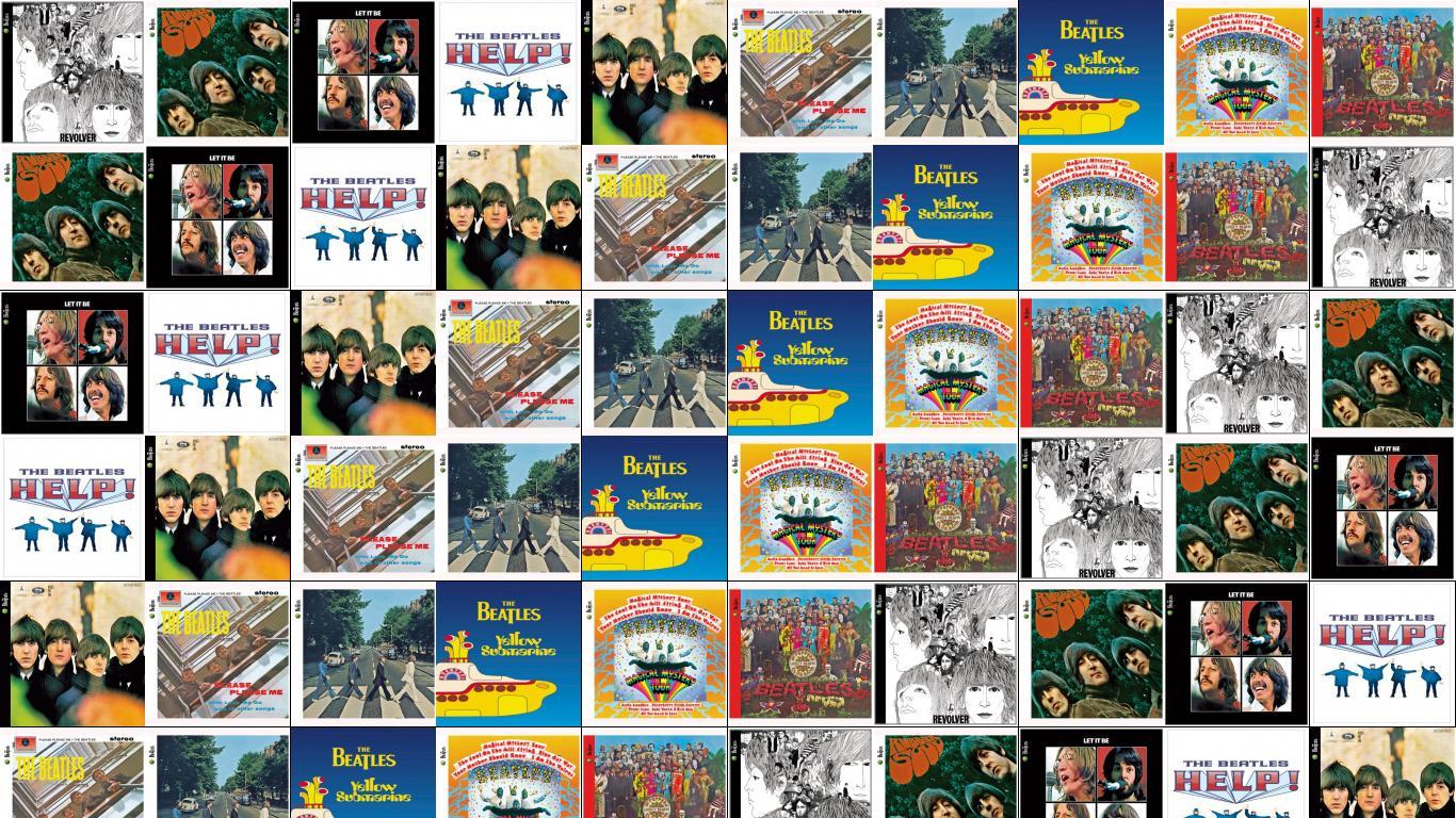 1366x768 The Beatles Revolver Rubber Soul Let Help Beatles Wallpaper « Tiled Desktop Wallpaper
