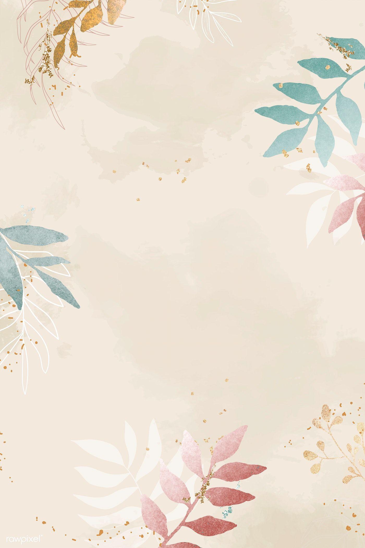 1400x2100 Christmas patterned on beige background vector / Adj. Flower background wallpaper, Cute wallpaper background, Beige background