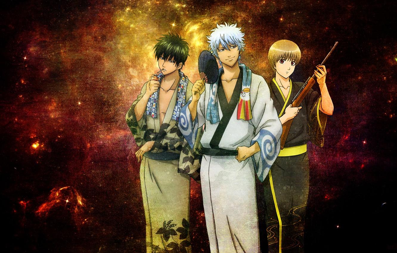 1332x850 Wallpaper anime, gintama, sakata gintoki, Gintama, gintoki, hijikata toshiro, okita sougo, gintoki and hijikata, Okita Sogo, Hijikata Toshiro, гинтоки you want image for desktop, section сёнэн