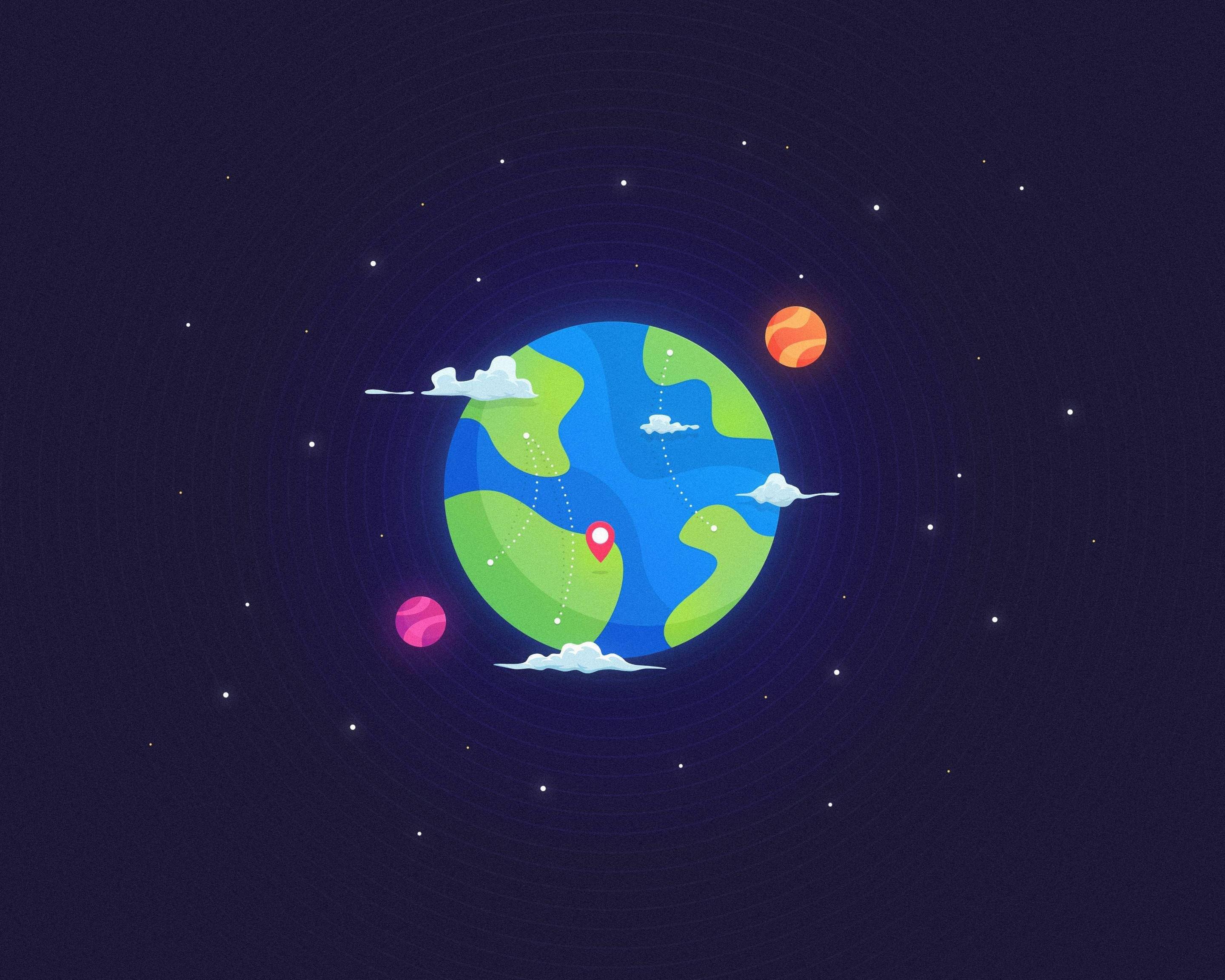 2880x2304 Flat Earth Wallpaper Wallpaper Earth