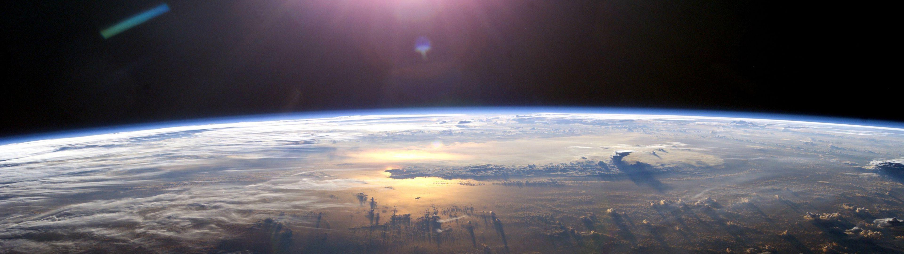 3840x1080 3840x1080 multiple display space wallpaper