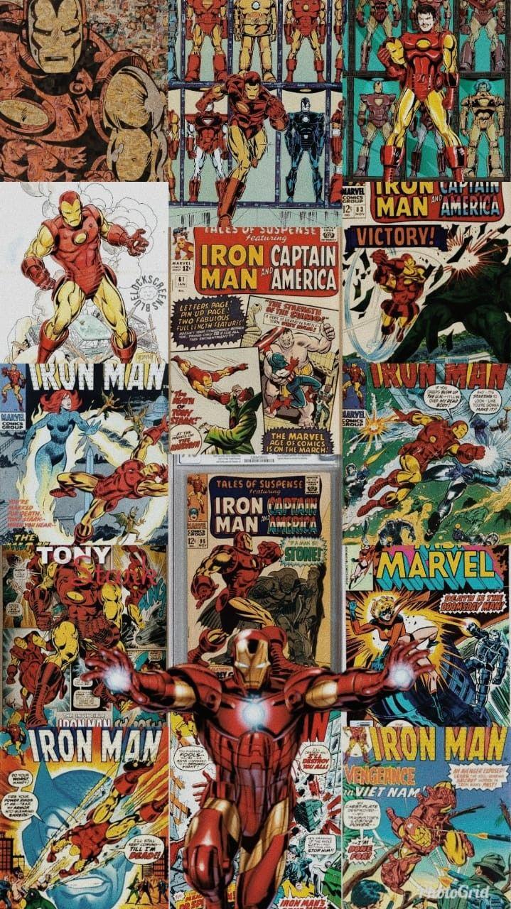 719x1280 Vintage Iron Man Comic Wallpaper